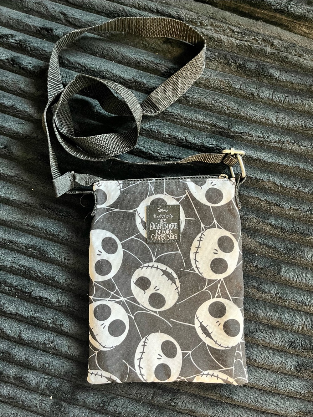 The Nightmare Before Christmas Jack Skellington Black Crossbody Bag